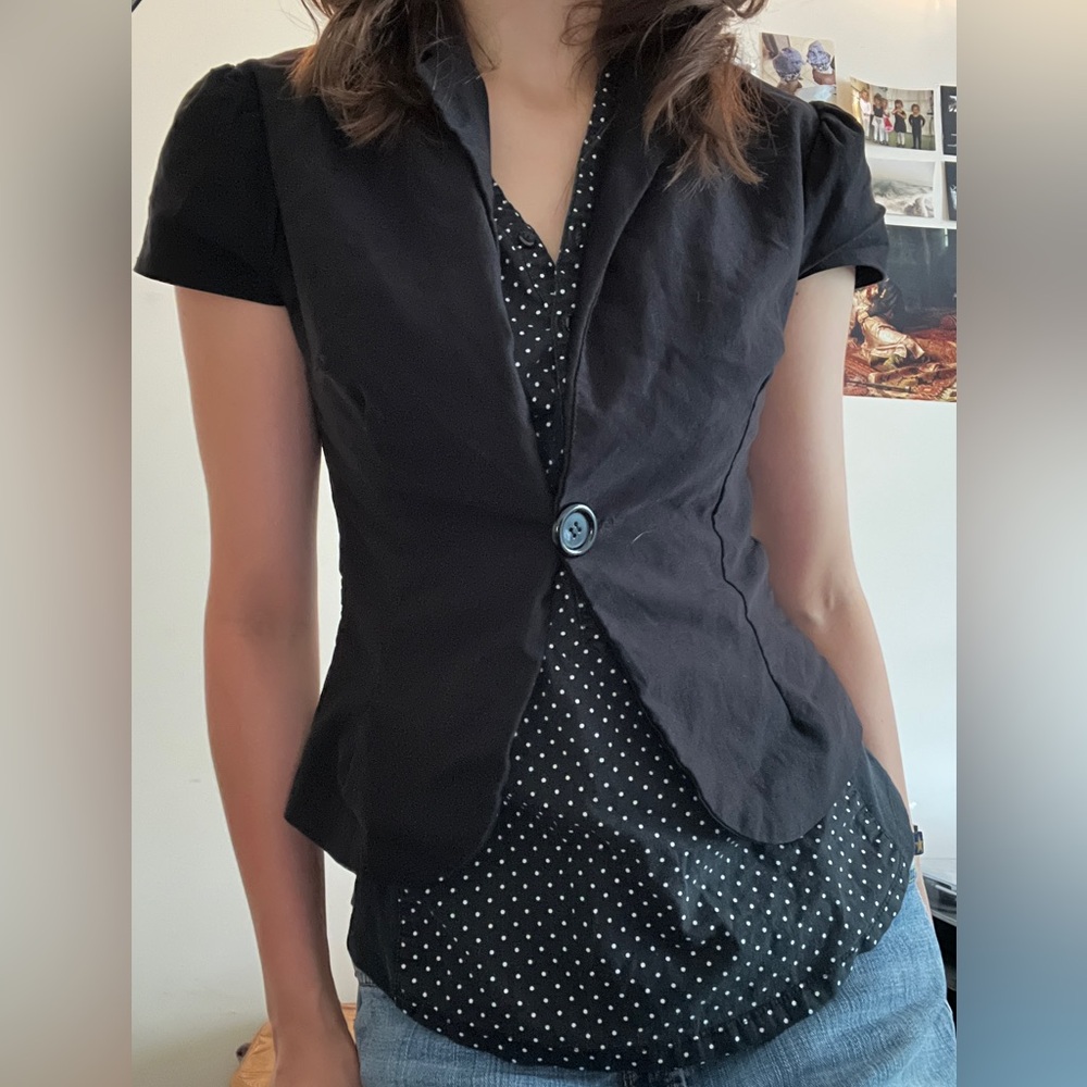 Office Siren Polka Dot Blouse